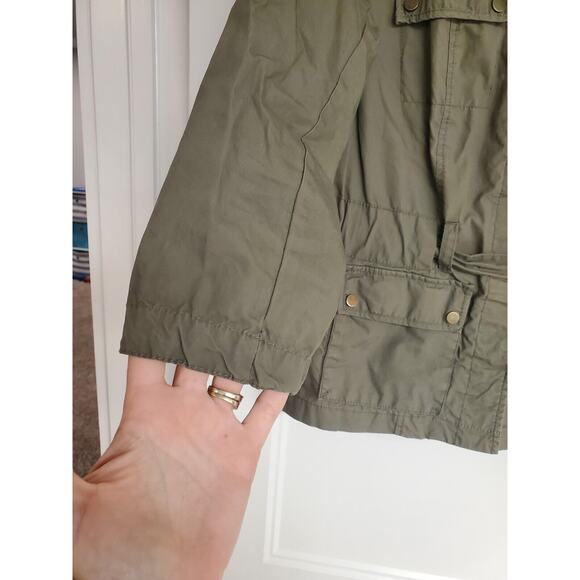 Women's Willi Smith Lightweight Gray Jacket with 3/4 Sleeves | Size 4 - Picture 4 of 7